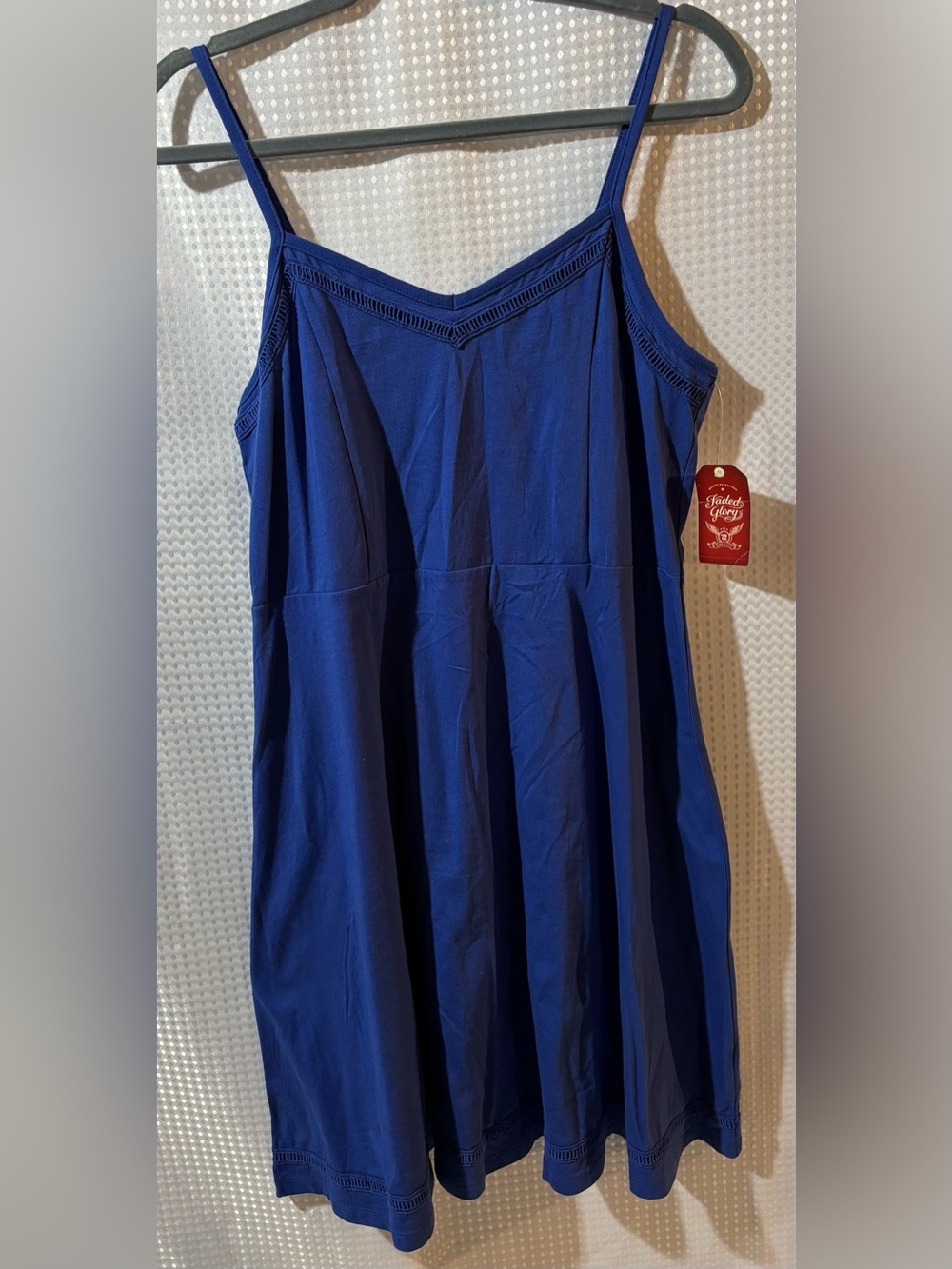NWT Faded Glory L (12-14) Blue Sleeveless Sundress